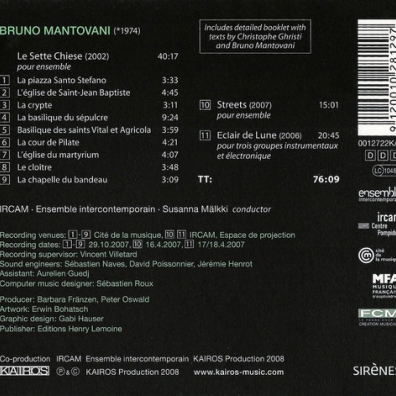 Mantovani: Sette Chiese Bruno Mantovani (Брюно Мантовани): Mantovani: Sette Chiese
