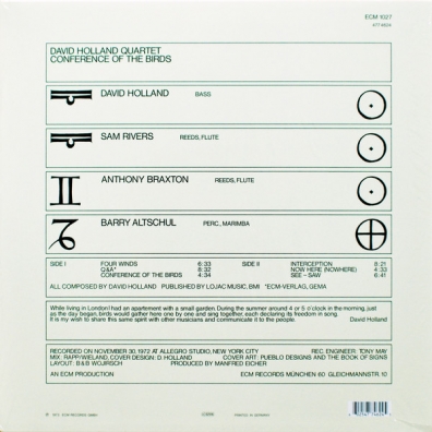 Conference Of The Birds Dave Holland (Дэйв Холланд): Conference Of The Birds