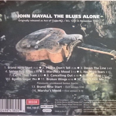 John Mayall (Джон Мейолл): The Blues Alone