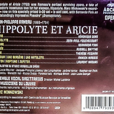 Marc Minkowski (Марк Минковски): Rameau: Hippolyte Et Aricie