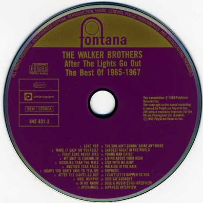 After The Lights Go Out - The Best Of 1965 - 1967 Walker Brothers (Валкер Бразерз): After The Lights Go Out - The Best Of 1965 - 1967