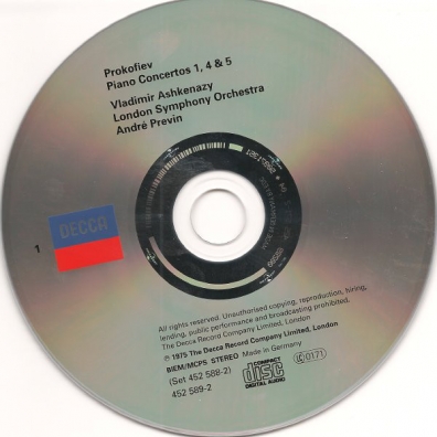 Prokofiev: The Piano Concertos Vladimir Ashkenazy (Владимир Ашкенази): Prokofiev: The Piano Concertos