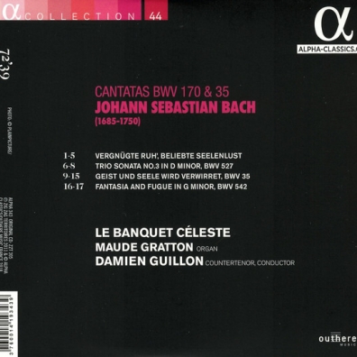 Bach: Cantatas Bwv 170 & 35 Johann Sebastian Bach (Иоганн Себастьян Бах): Bach: Cantatas Bwv 170 & 35