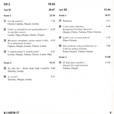 Eugene Onegin Petr Tchaikovsky: Eugene Onegin