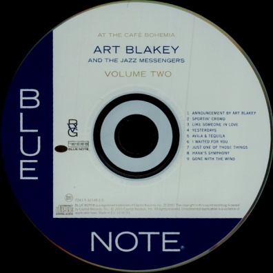 Art Blakey (Арт Блейки): At The Cafe Bohemia Vol.2