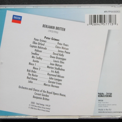 Benjamin Britten (Бенджамин Бриттен): Britten: Peter Grimes
