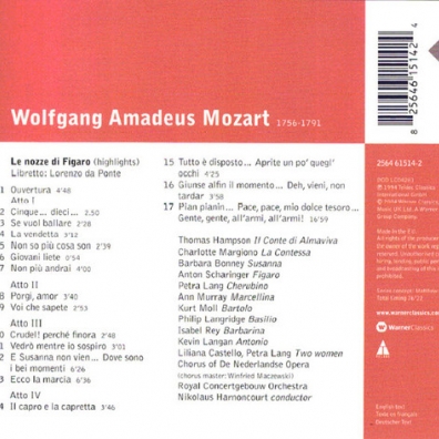 Le Nozze Di Figaro Nikolaus Harnoncourt (Николаус Арнонкур): Le Nozze Di Figaro