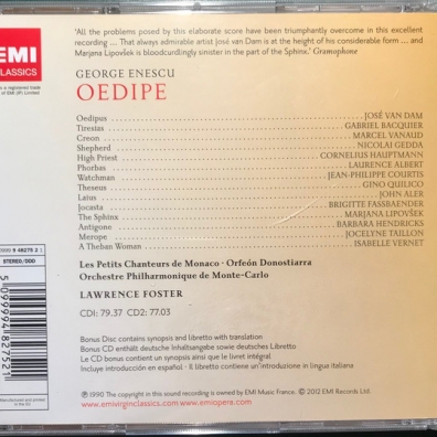 Oedipe George Enescu (Джордже Энеску): Oedipe