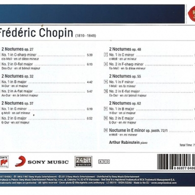 Nocturnes Op. 27, 32, 37, 48, 55 Arthur Rubinstein (Артур Рубинштейн): Nocturnes Op. 27, 32, 37, 48, 55