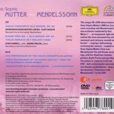 Anne-Sophie Mutter (Анне-Софи Муттер): Mendelssohn: Vln Cto; Pno Trio; Vln Son
