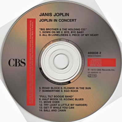 Joplin In Concert Janis Joplin (Дженис Джоплин): Joplin In Concert