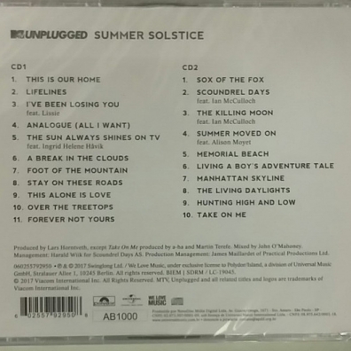 MTV Unplugged - Summer Solstice A-Ha: MTV Unplugged - Summer Solstice