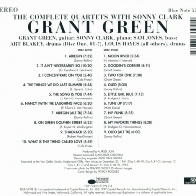 Grant Green (Грант Грин): The Complete Quartets With Sonny Clark