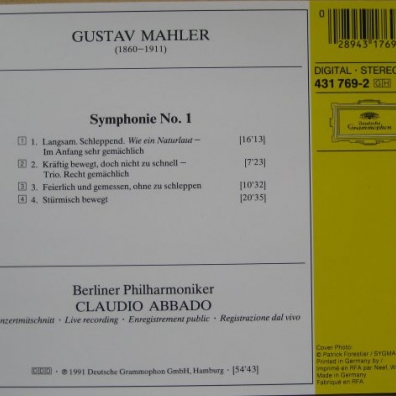 Claudio Abbado (Клаудио Аббадо): Mahler: Symphony No.1