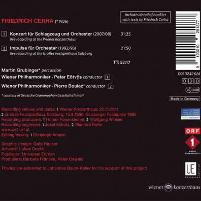Cerha: Schlagzeugkonzert Friedrich Cerha (Фридрих Церха): Cerha: Schlagzeugkonzert
