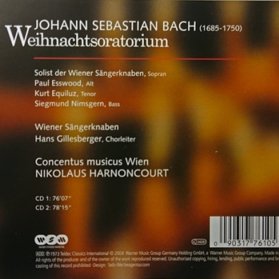 J.S. Bach (Иоганн Себастьян Бах): Weihnachtsoratorium [Christmas Oratorio]