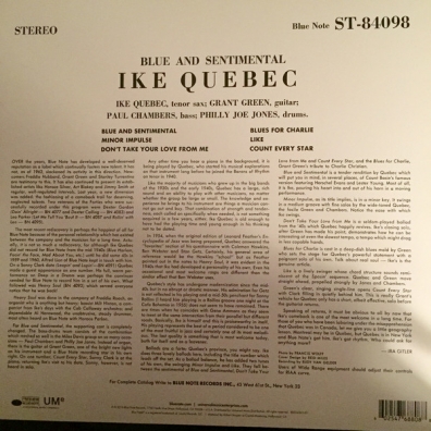 Ike Quebec (Айк Квебек): Blue & Sentimental