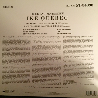 Blue & Sentimental Ike Quebec (Айк Квебек): Blue & Sentimental