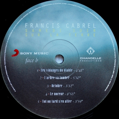 Francis Cabrel (Франсис Кабрель): Samedi Soir Sur La Terre