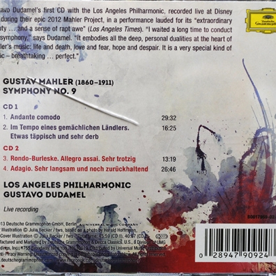 Mahler Symphony 9 Gustavo Dudamel (Густаво Дудамель): Mahler Symphony 9