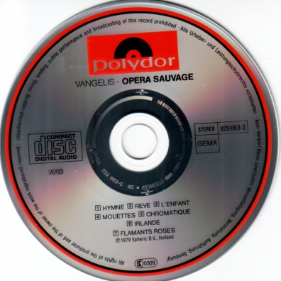 Opera Sauvage Vangelis (Вангелис): Opera Sauvage