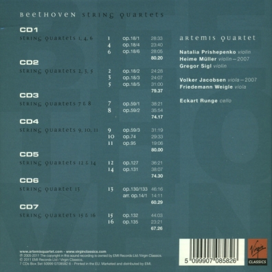Ludwig Van Beethoven (Людвиг Ван Бетховен): Complete String Quartets