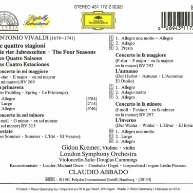 Claudio Abbado (Клаудио Аббадо): Vivaldi: Le Quattro Stagioni