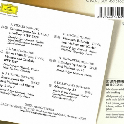 David Oistrach (Давид Ойстрах): Bach, Handel, Vivaldi, Benda