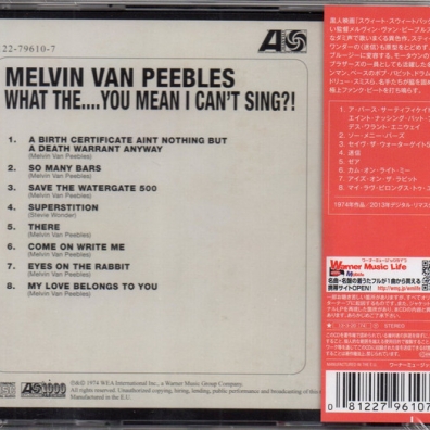 What The....You Mean I Can'T Sing?! Melvin Van Peebles (Мелвин Ван Пиблз): What The....You Mean I Can'T Sing?!