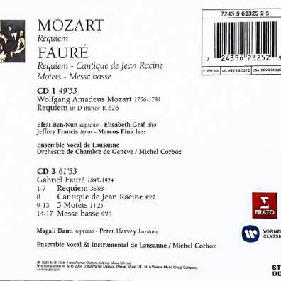 Michel Corboz (Мишель Корбоз): Requiem/Messe Basse; Cantique De Jean Racine; Motets