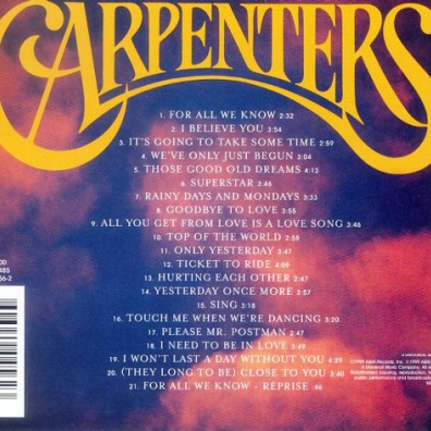 Carpenters (Карен Карпентер): Singles 1969-1981