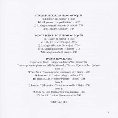 Cello Sonatas & Hungarian Dances Alexandre Tharaud (Александр Таро): Cello Sonatas & Hungarian Dances