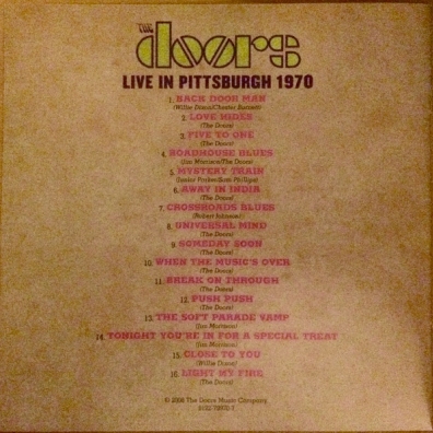 Live In Pittsburgh 1970 The Doors (Зе Дорс): Live In Pittsburgh 1970