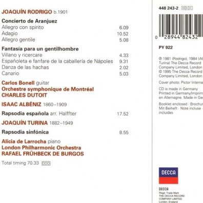 Charles Dutoit (Шарль Дютуа): Rodrigo: Concierto De Aranjuez