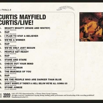 Curtis Mayfield (Кёртис Мэйфилд): Curtis/Live!