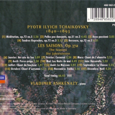Tchaikovsky: The Seasons Владимир Ашкенази: Tchaikovsky: The Seasons