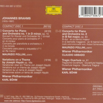 Claudio Abbado (Клаудио Аббадо): Brahms: The Piano Concertos; Tragic Overture