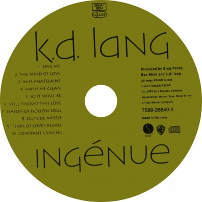 Ingenue K.D. Lang (Кэтрин Дон Ланг): Ingenue
