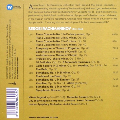 S Rachmaninov (Сергей Васильевич Рахманинов): Orchestral Works: The Piano Concertos, The Symphonies, Rhapsody On A Theme By Paganini, Variations, Preludes, Moments Musicaux