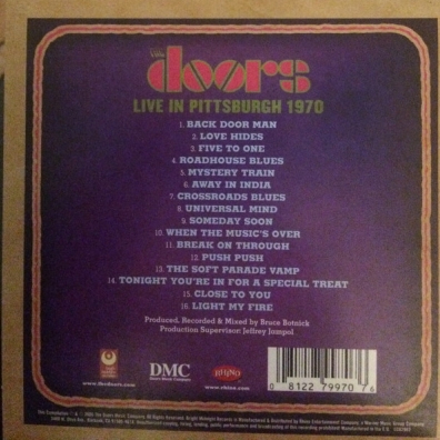 Live In Pittsburgh 1970 The Doors (Зе Дорс): Live In Pittsburgh 1970