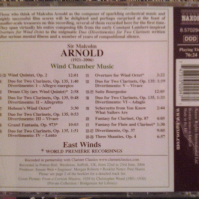 Malcolm Arnold (Малкольм Арнольд): Arnold: Wind Chamber Music