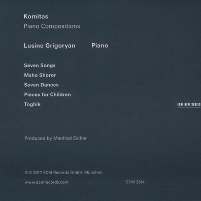 Lusine Grigoryan (Люсьен Григорян): Komitas: Seven Songs - Piano Compositions