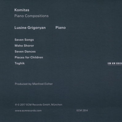 Komitas: Seven Songs - Piano Compositions Lusine Grigoryan (Люсьен Григорян): Komitas: Seven Songs - Piano Compositions