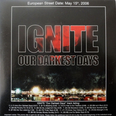 Ignite (Игнайт): Our Darkest Days
