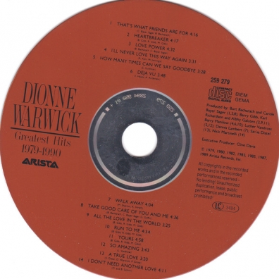 Dionne Warwick (Дайон Уорвик): Greatest Hits 1979 - 1990