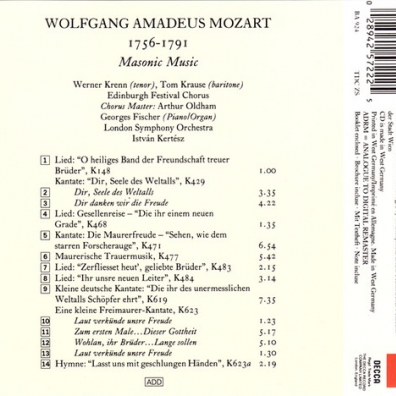 Werner Krenn (Вернер Крен): Mozart: Masonic Music