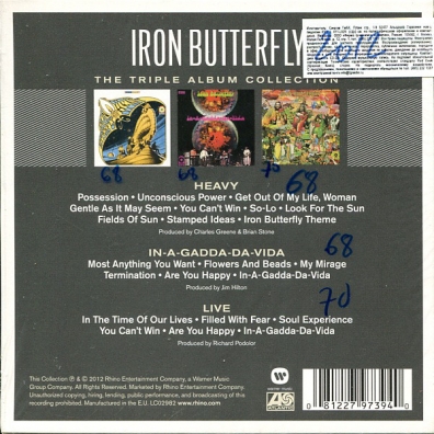 Iron Butterfly (Айрон Баттерфляй): The Triple Album Collection