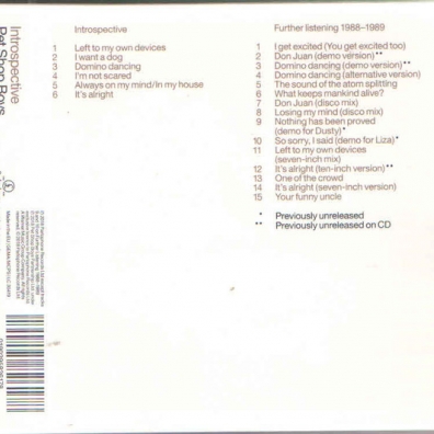 Introspective Pet Shop Boys: Introspective