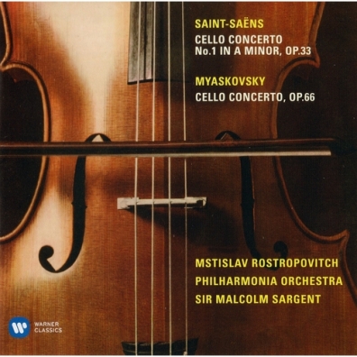 Mstislav Rostropovich (Мстислав Ростропович): Miaskovsky: Cello Concerto, Op. 66. Saint-Saens: Cello Concerto No. 1, Op. 33