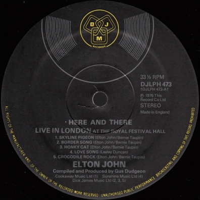 Here And There Elton John (Элтон Джон): Here And There